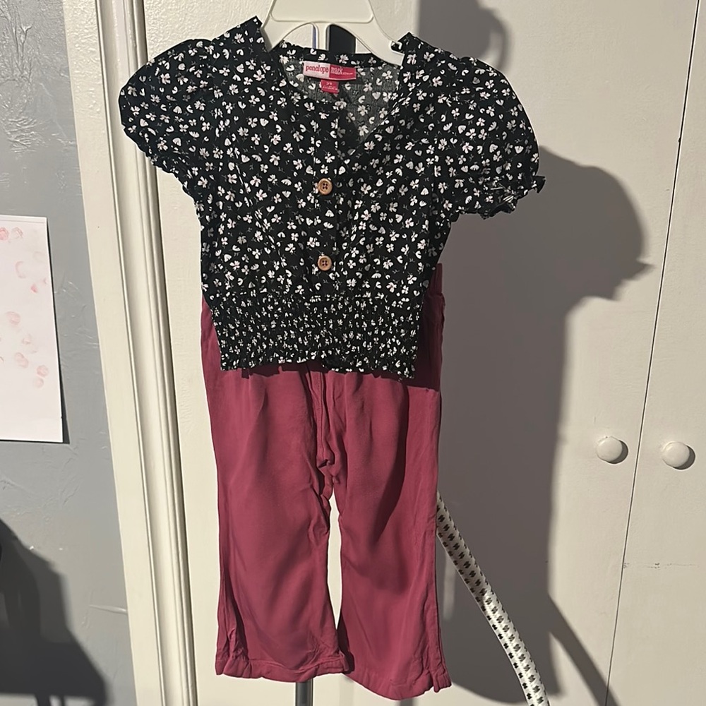 Penelope Mack Black and Pink Kids Matching Set